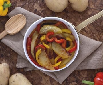 Pommes de terre et poivrons