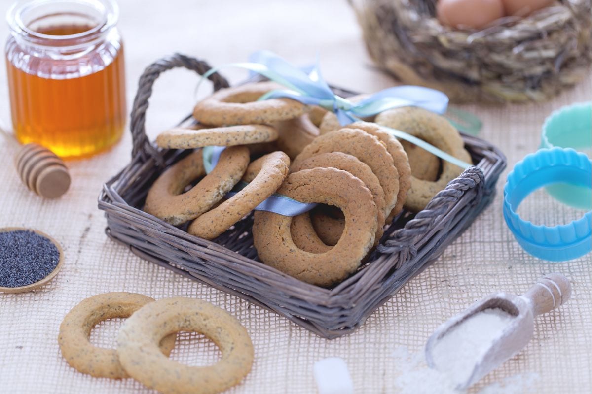 Biscuits au miel et aux graines de pavot