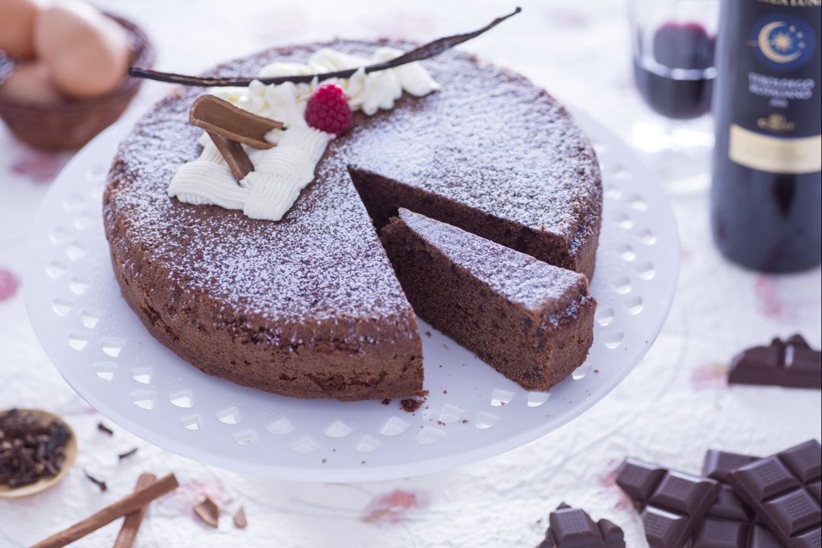 Gâteau au vin rouge