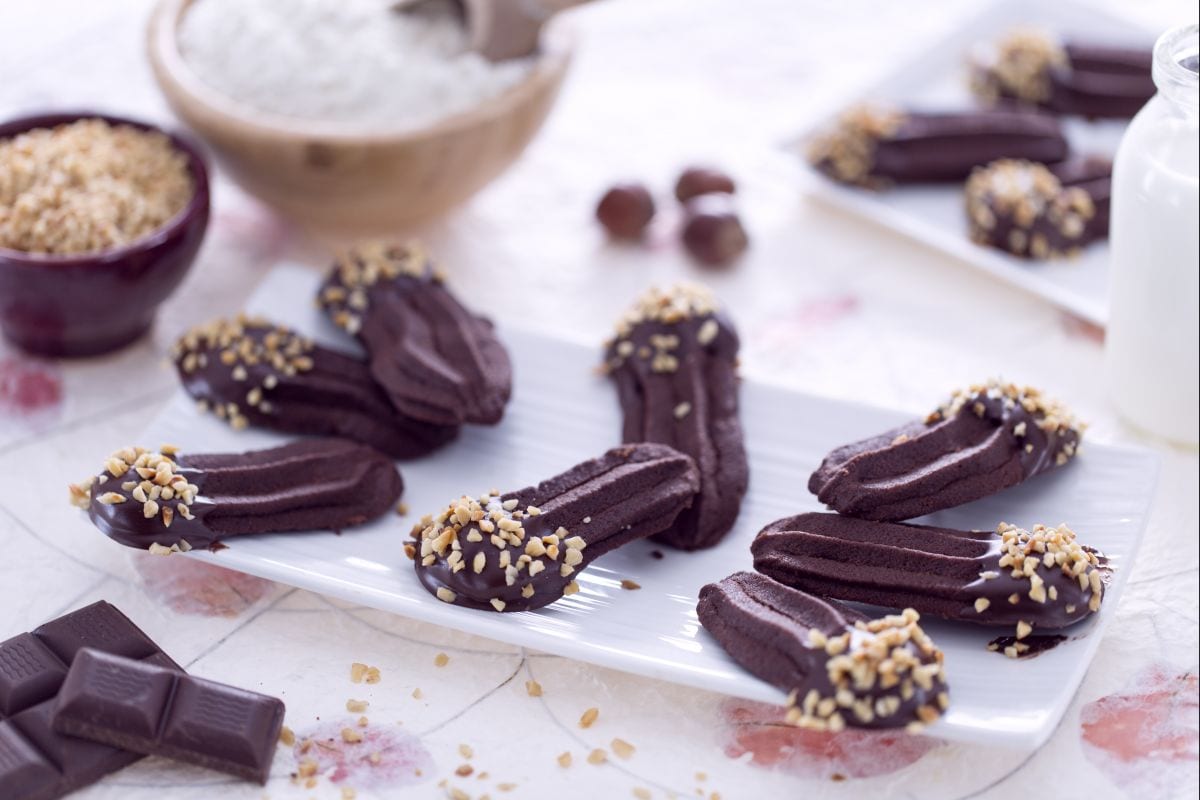 Biscuits viennois au double chocolat