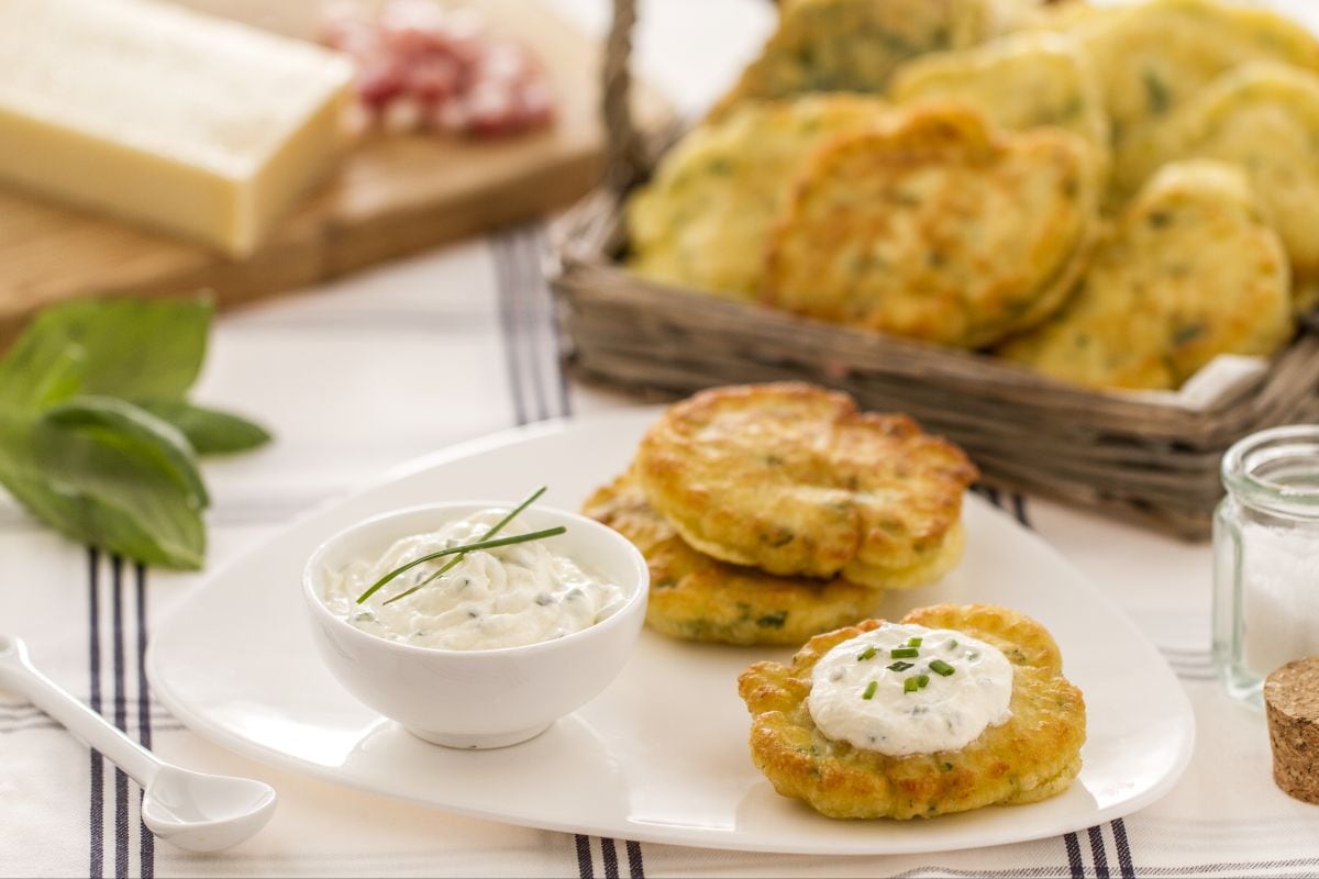 Pancakes salés aux herbes