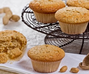 Muffins au beurre de cacahuète