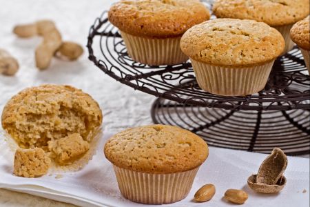 Muffins au beurre de cacahuète