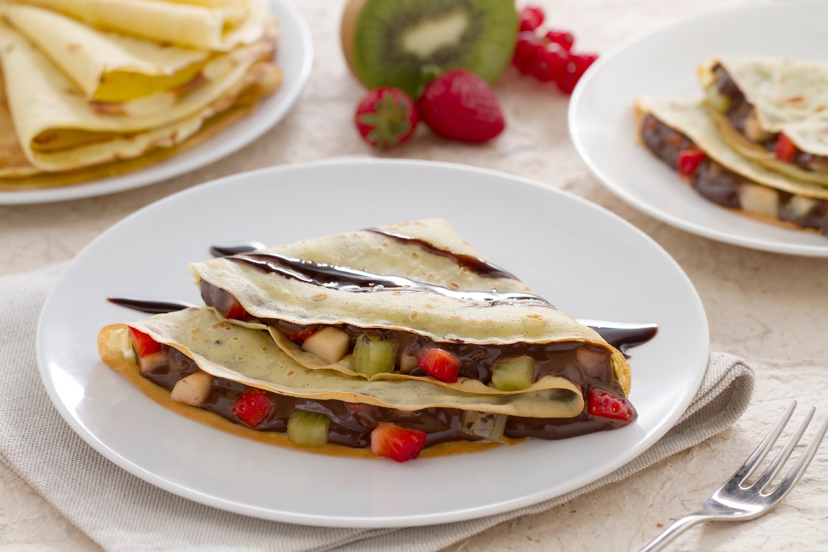 Crêpe avec crème au Nesquik