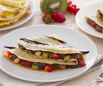 Crêpe avec crème au Nesquik