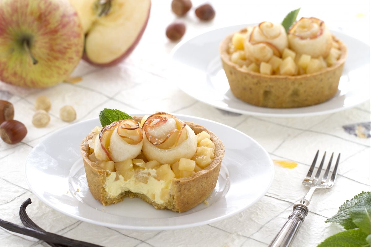 Tartelettes avec compote de pommes