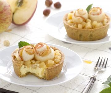 Tartelettes avec compote de pommes