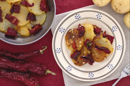 Pommes de terre et poivrons cruschi