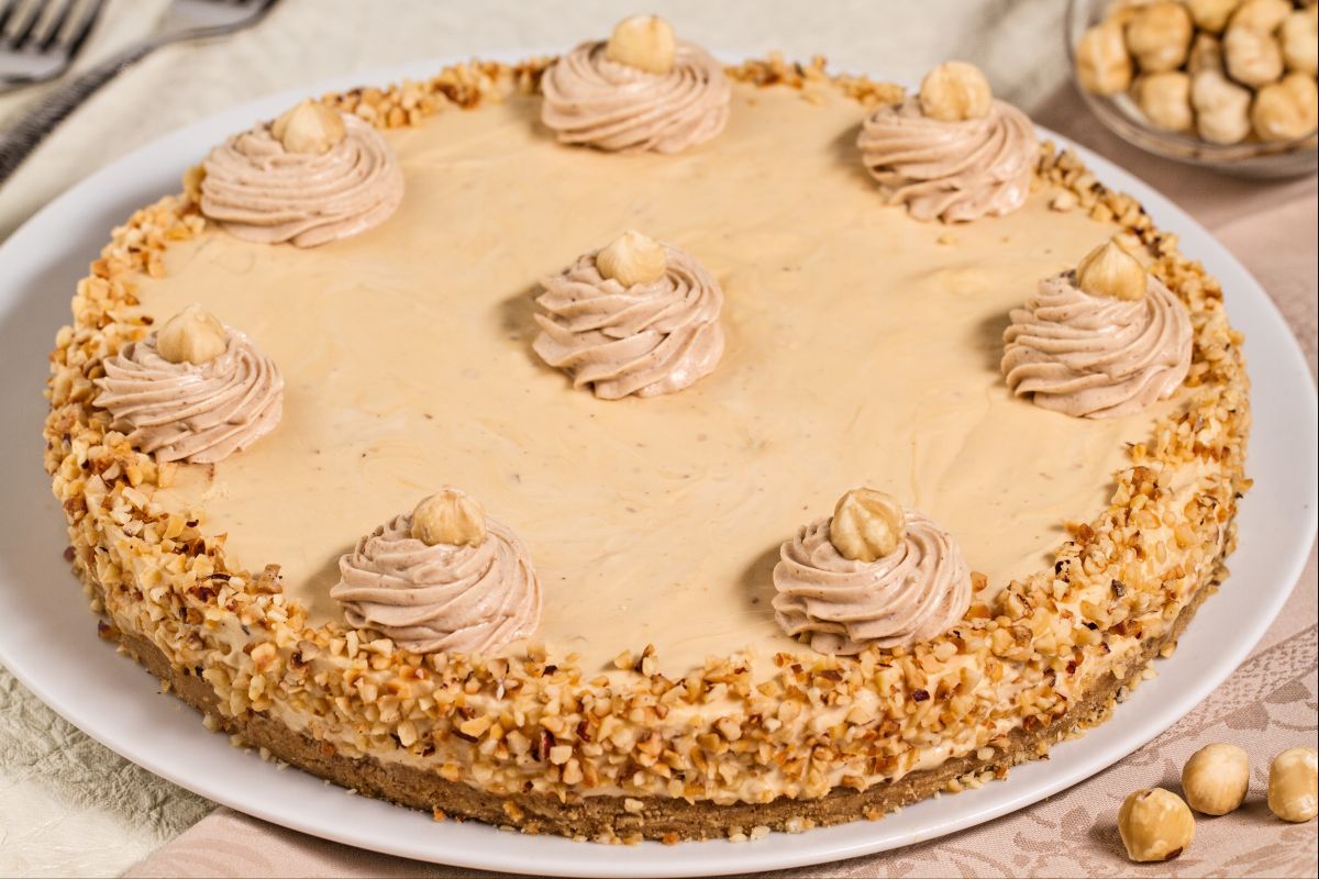 Cheesecake caramel et noisettes