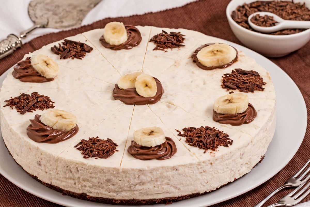 Cheesecake banane et chocolat