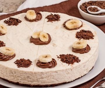 Cheesecake banane et chocolat