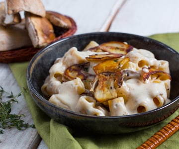 Pâtes à la crème de Parmesan et cèpes