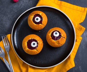 Muffins œil de bœuf effrayants