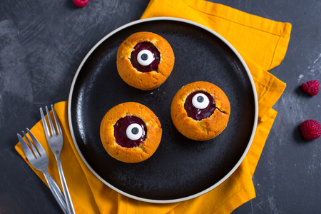 Muffins œil de bœuf effrayants