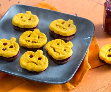 Biscuits bicolores cacao et potiron