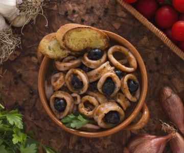 Calamars aux olives