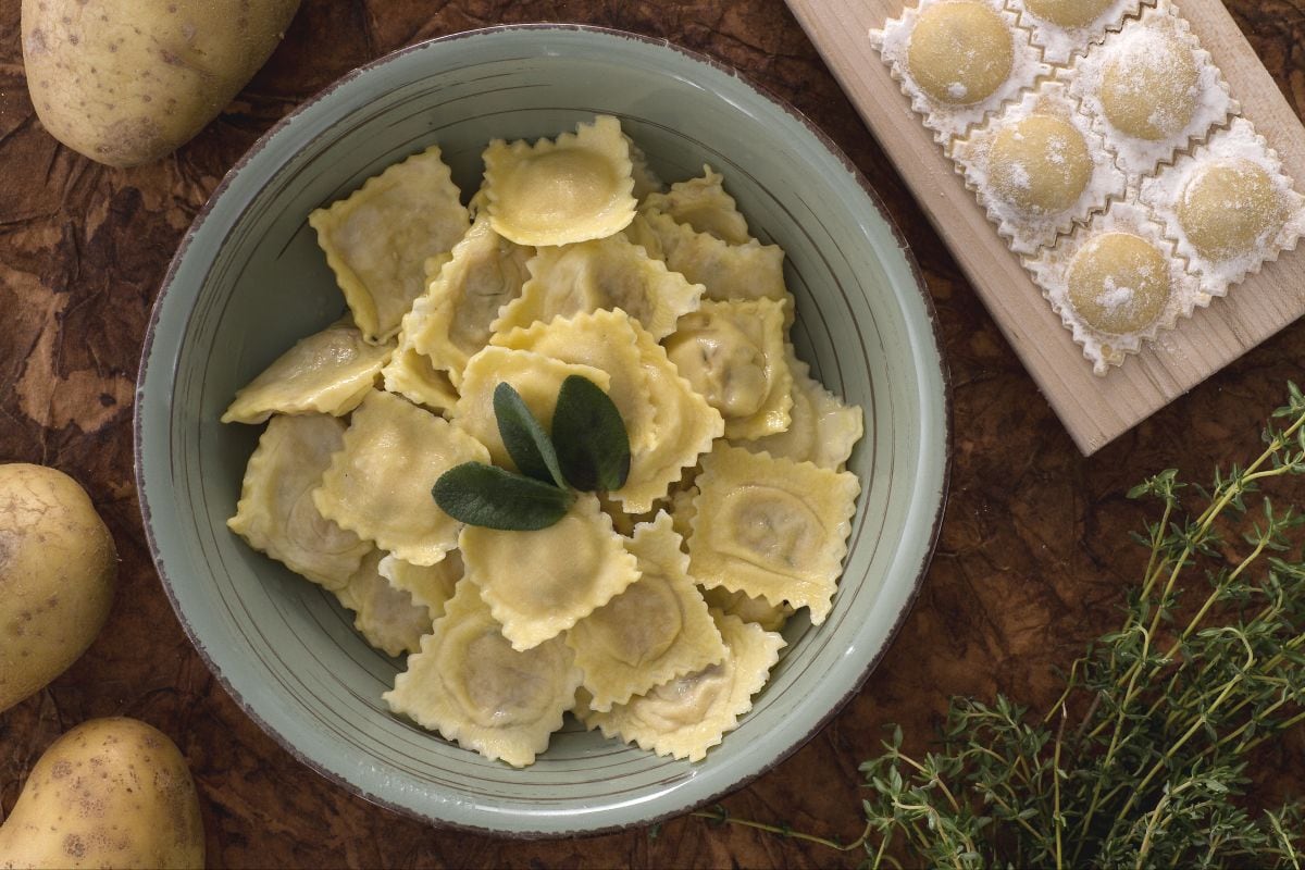 Raviolis de pommes de terre