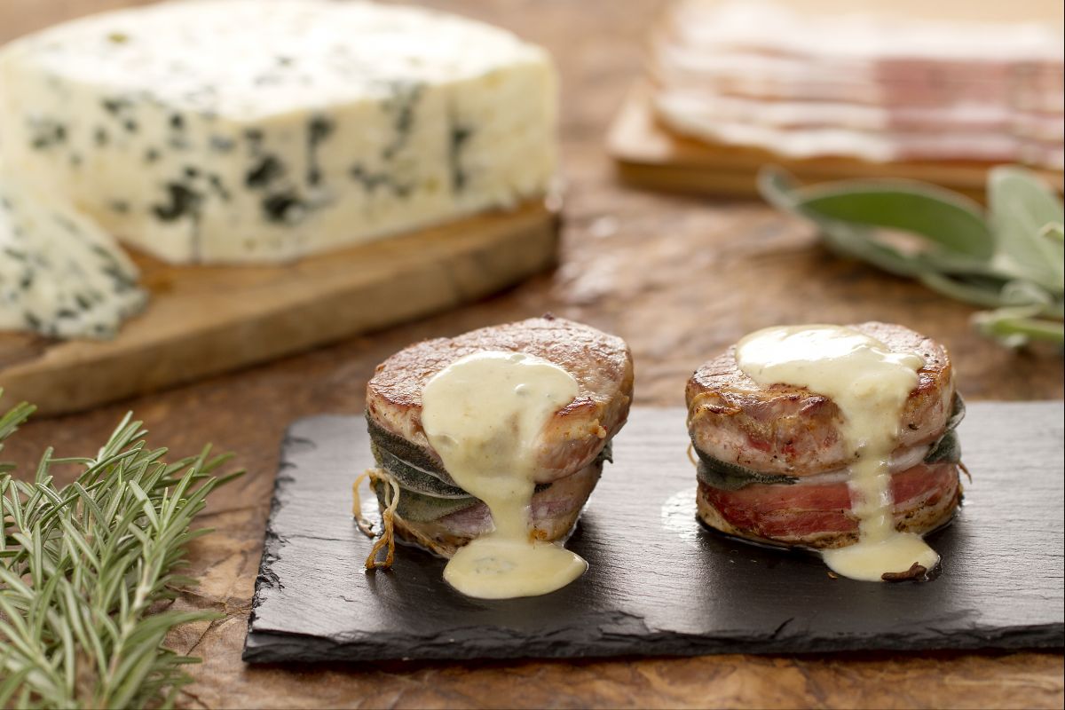 Médaillons de porc au roquefort