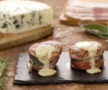Médaillons de porc au roquefort
