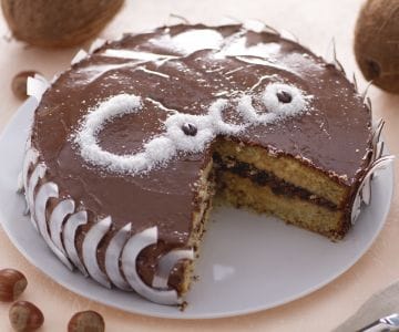 Gâteau à la noix de coco et Nutella