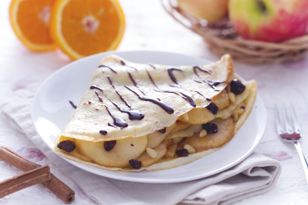 Crêpe gâteau aux pommes