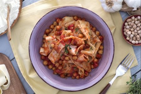 Lagane et pois chiches