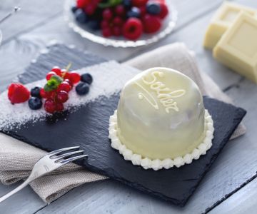 Mini sacher blanche aux amandes