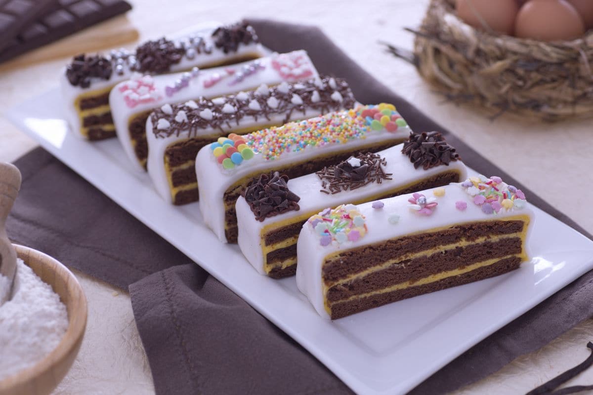Gâteau en tranches