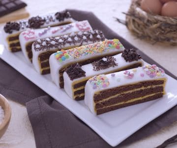 Gâteau en tranches