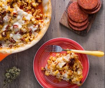 Timbale à la nduja et cacio silano