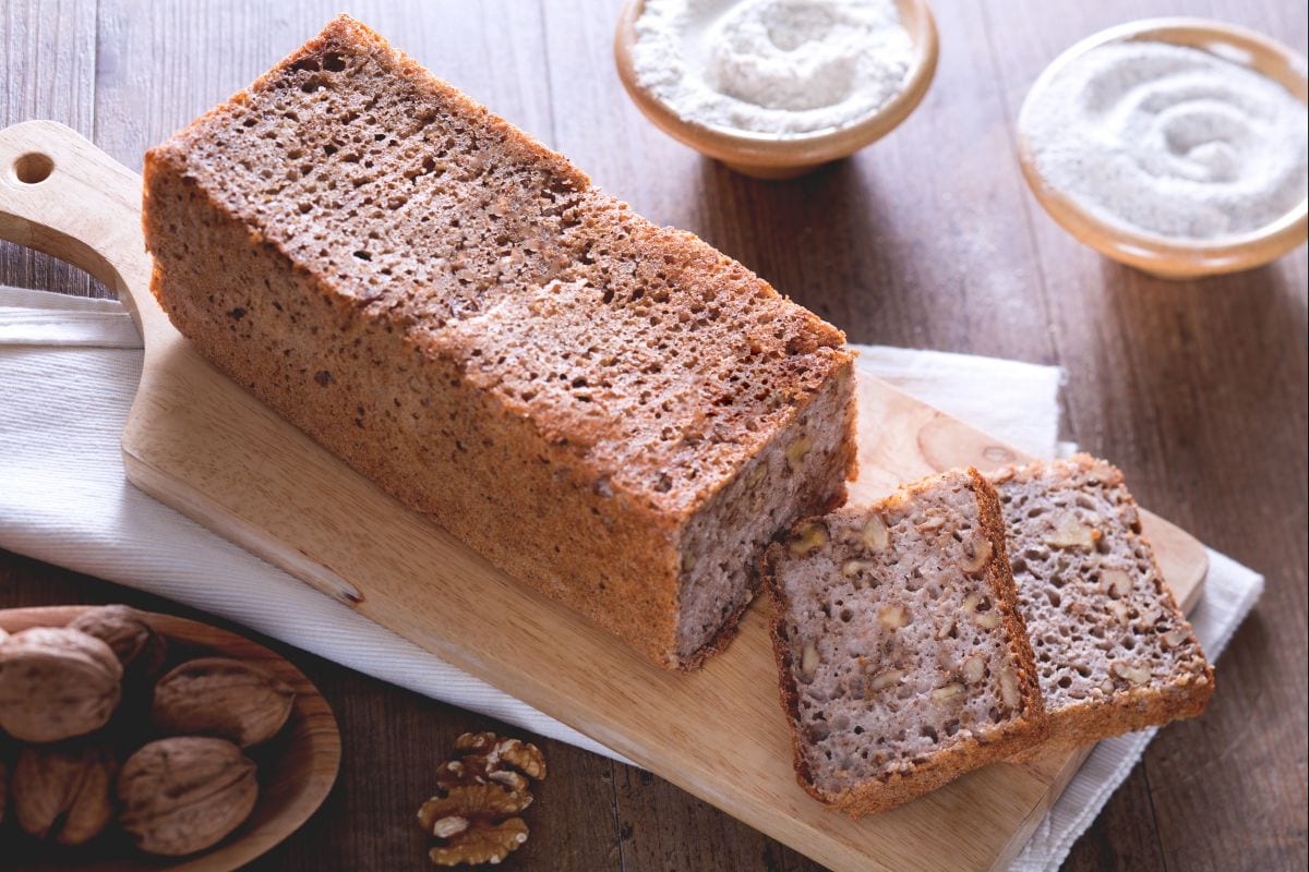 Pain aux noix sans gluten