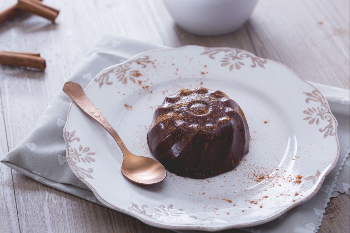 Pudding cacao et cannelle sans lactose
