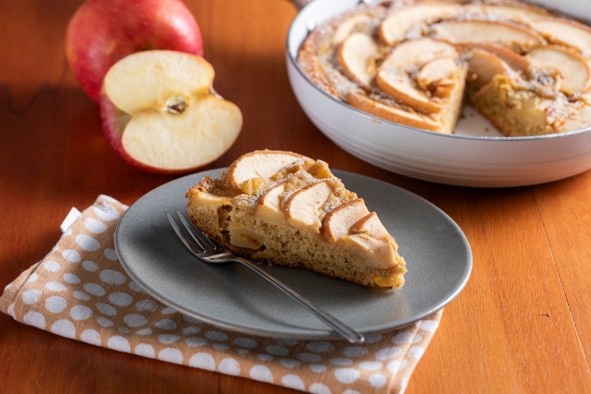 Gâteau aux pommes à la poêle