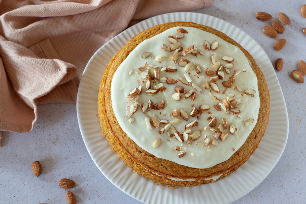 Gâteau aux carottes et aux amandes