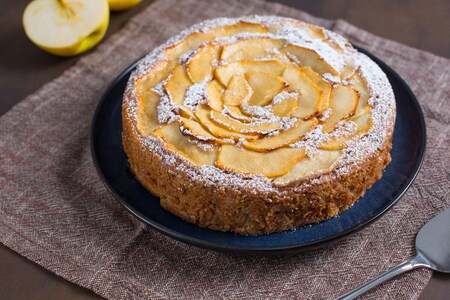 Tarte aux pommes avec lait d'avoine