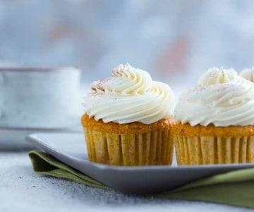 Cupcake à la citrouille et aux carottes