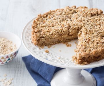Crumble de pommes avec flocons d'avoine