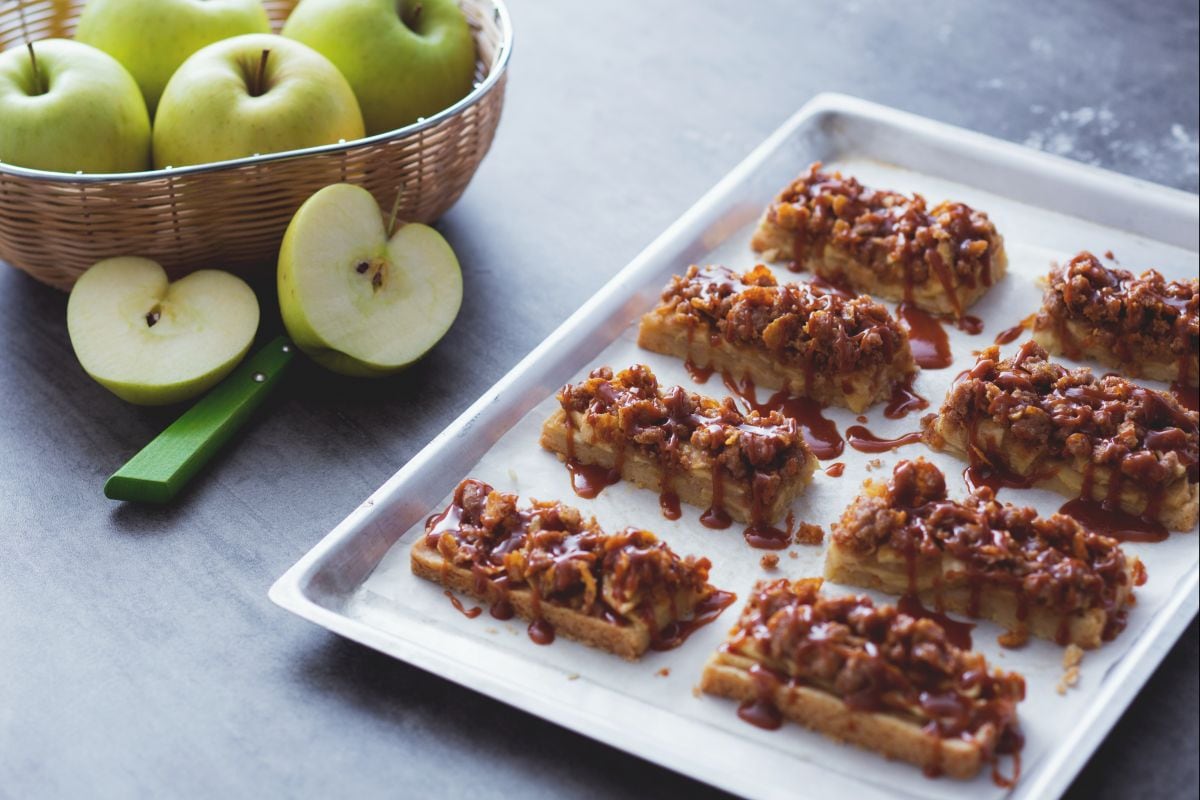 Barres de tarte aux pommes