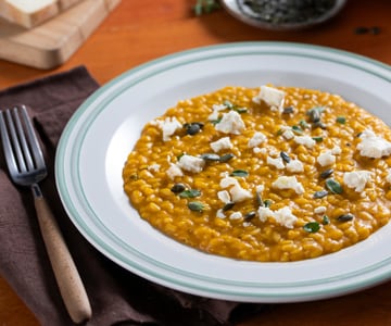 Risotto crémeux à la courge et quartirolo