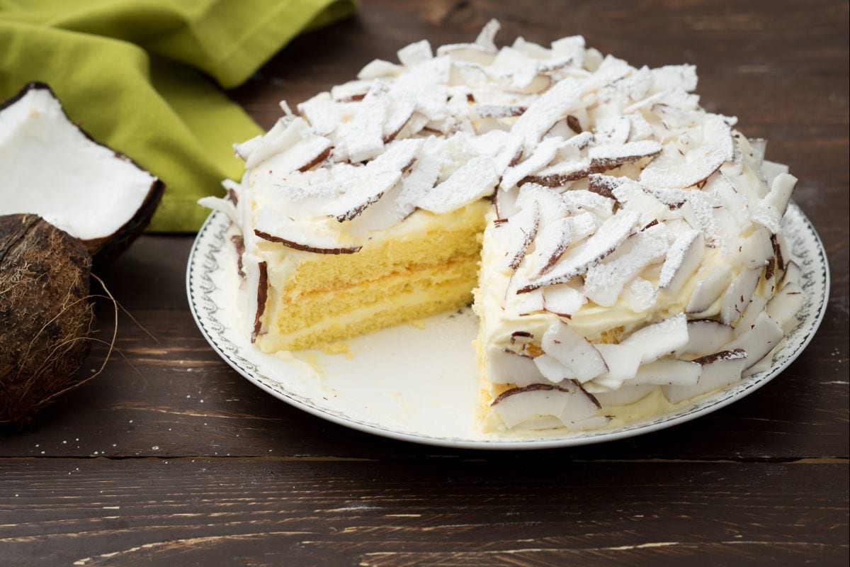 Gâteau noix de coco et citron