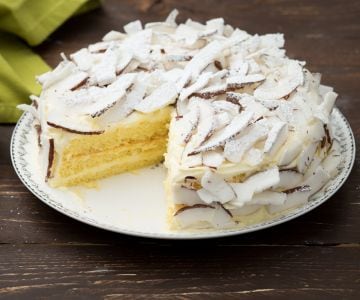 Gâteau noix de coco et citron