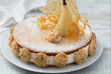 Gâteau ricotta et poires