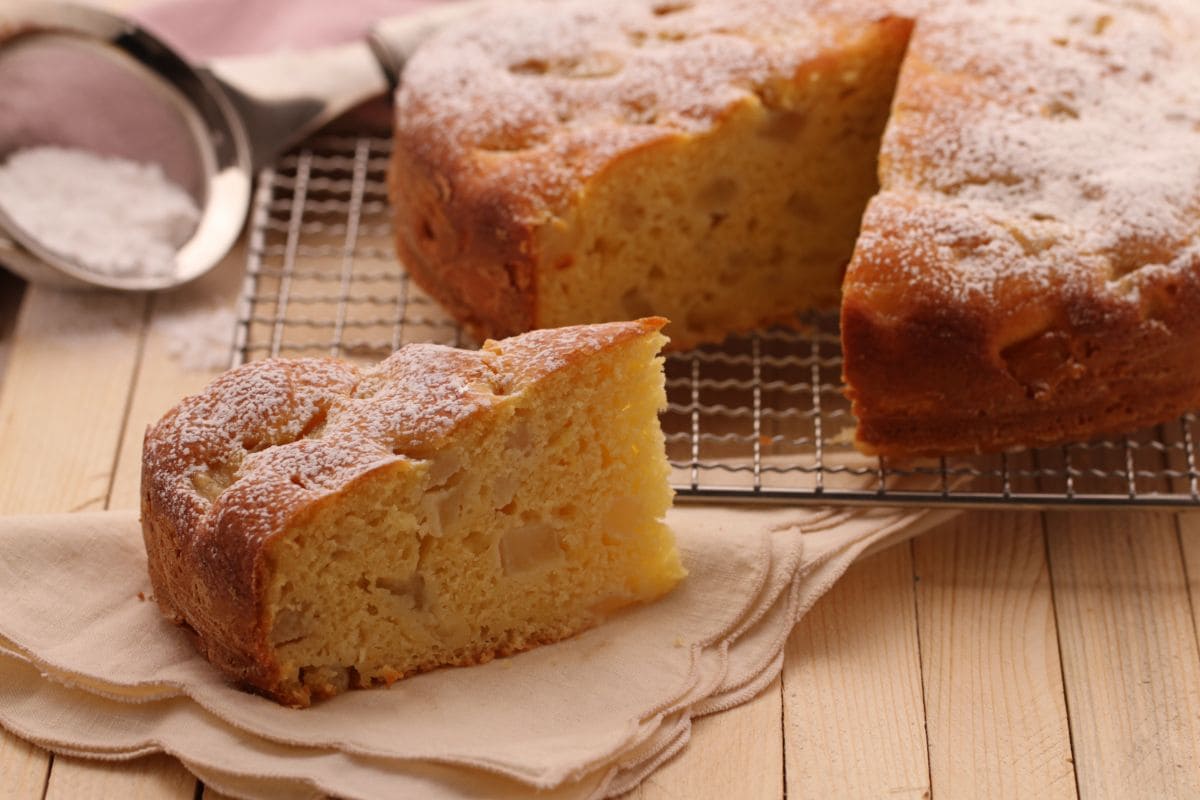 Gâteau moelleux à la ricotta et aux poires