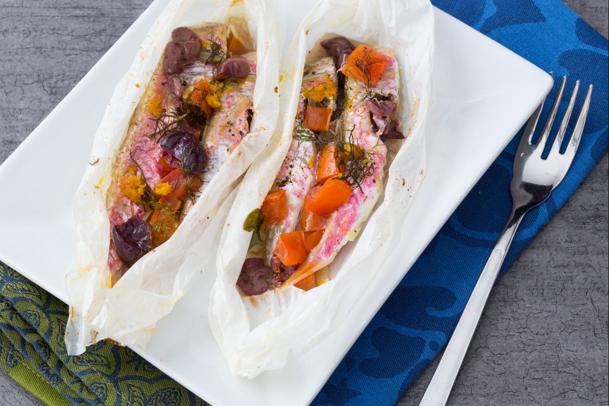 Rougets en papillote