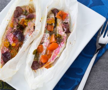 Rougets en papillote