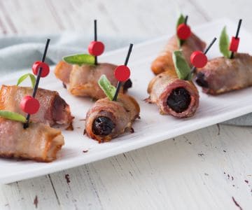 Bouchées de prunes et bacon