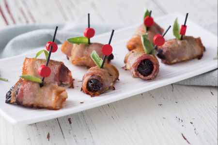 Bouchées de prunes et bacon