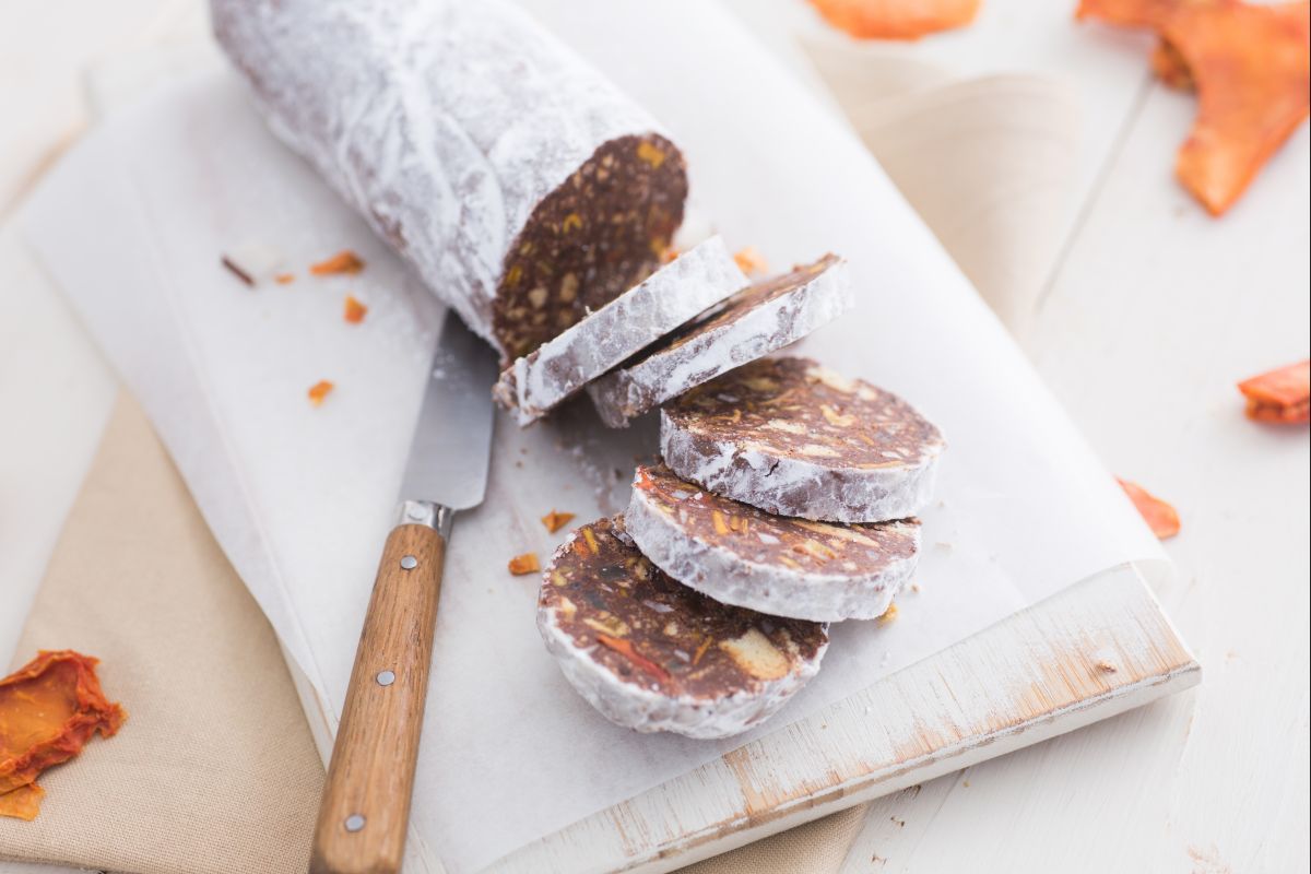 Saucisson au chocolat aux fruits exotiques