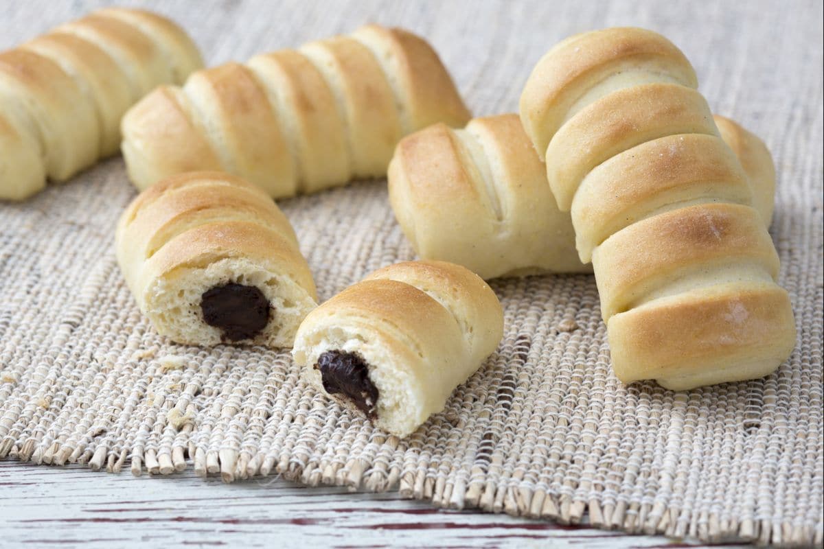 Petits pains briochés au chocolat