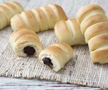 Petits pains briochés au chocolat